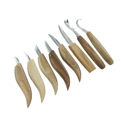 BeaverCraft Limited Edition houtsnijset inclusief wetpasta, strop en lederen foudraal 8-delig