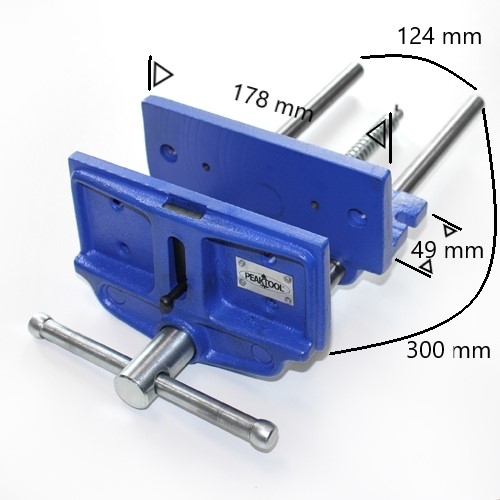 Peaktool meubelmakers bankschroef 178 mm