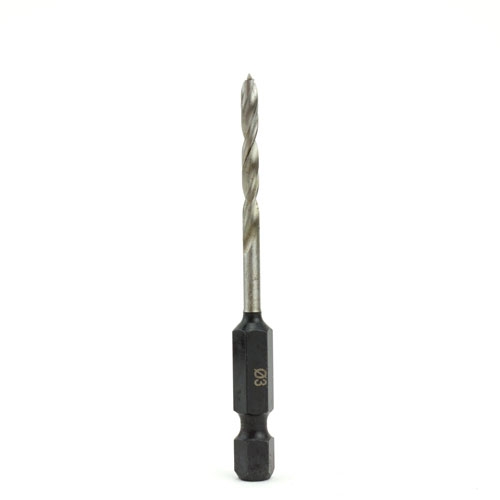 Fisch houtspiraalboor Ø 3,0 mm met 1/4″ zeskantaansluiting