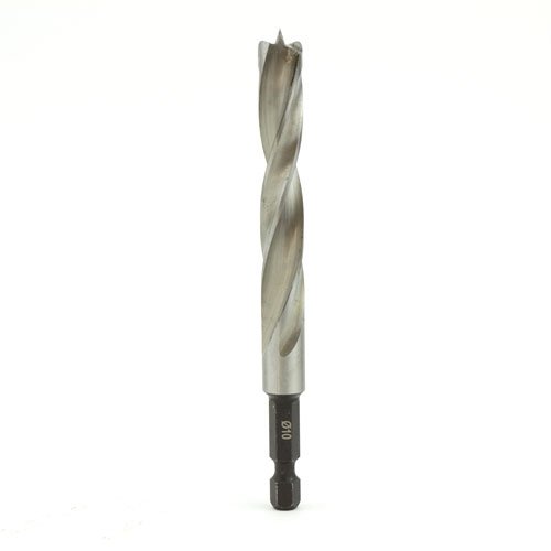 Fisch houtspiraalboor Ø 10,0 mm met 1/4″ zeskantaansluiting