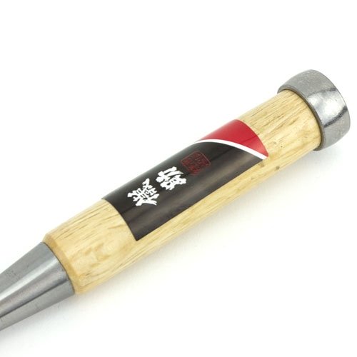 Japanse steekbeitel met wit eiken heft 6 mm