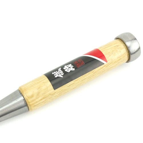 Japanse steekbeitel met wit eiken heft 9 mm