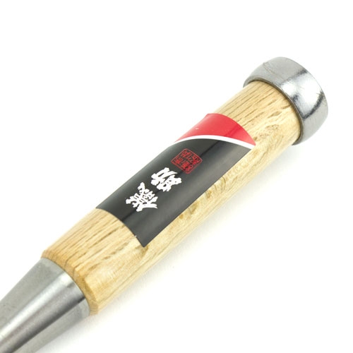 Japanse steekbeitel met wit eiken heft 21 mm