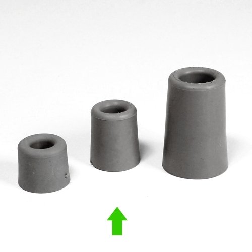 Deurbuffer rubber grijs 35 mm - laatste voorraad
