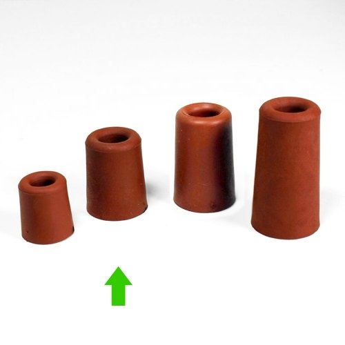 Deurbuffer rubber rood 50 mm - laatste voorraad
