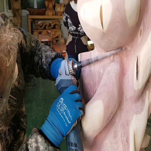 Manpa schuurhulpstuk 150 mm geklemd 