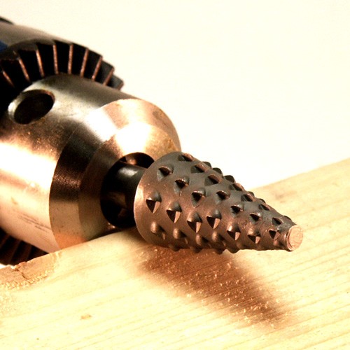 Corradi stiftrasp spits grof Ø 3-15 x 25 mm