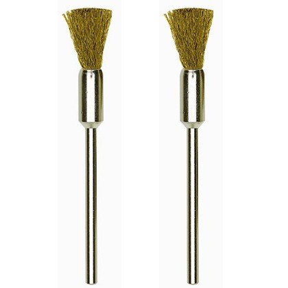Proxxon messing penseelborstels 8 mm, 2 stuks