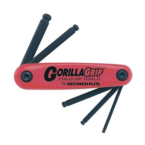 GorillaGrip inbusset 5,0 - 10,0 mm met kogelkop