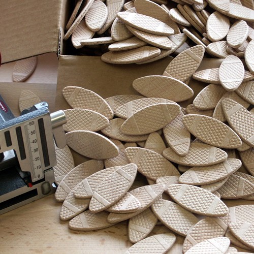 Verbindingsplaatjes type 10 beuken, 1000 stuks