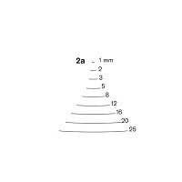 Pfeil 2a-3 kort gekropte guts, zeer licht gebogen snede 3 mm