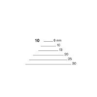 Pfeil 10-10 omgekeerd gekropte guts, rechte snede 10 mm