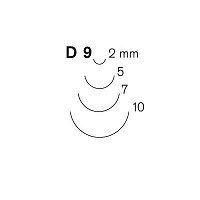 Pfeil D 9-7 rechte guts, diep gebogen snede 7 mm