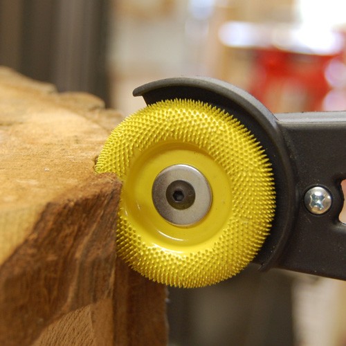 Saburrtooth schijfrasp Ø 50 mm rond geel/fijn