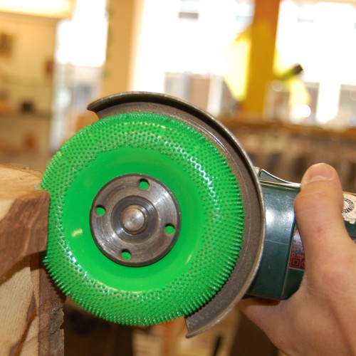Saburrtooth schijfrasp Ø 100 mm rond groen/grof