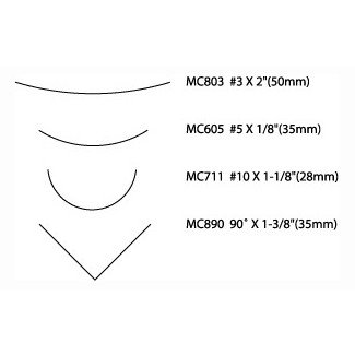 Flexcut MC175 beeldhouwgutsen set 4 delig in houten kist