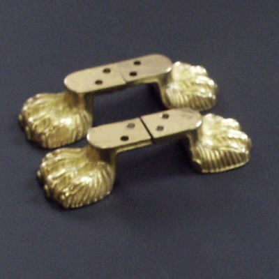 Messing leeuwenpootjes, 4 stuks