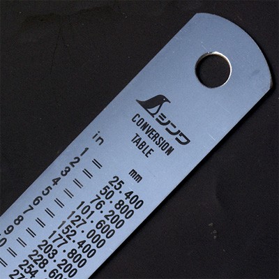 Shinwa Japanse liniaal rvs verenstaal 600 mm