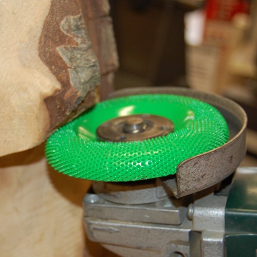 Saburrtooth schijfrasp Ø 100 mm rond groen/grof