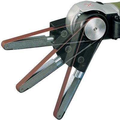 Proxxon accu basisset met LHW/A lange hals haakse slijper en BS/A bandschuurmachine