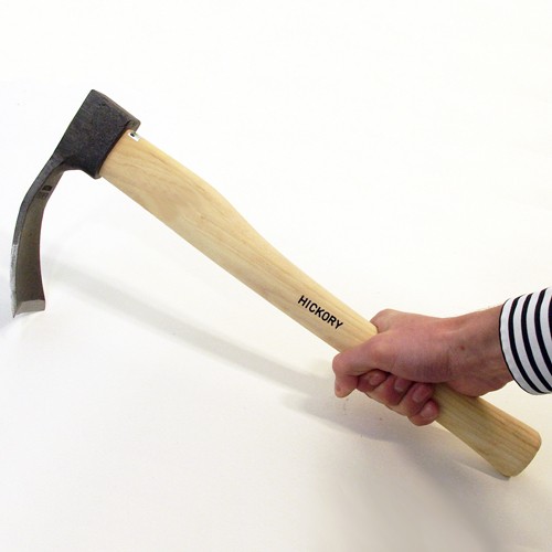 Müller holle franse dissel middel gebogen 60 mm met hickory steel 45 cm