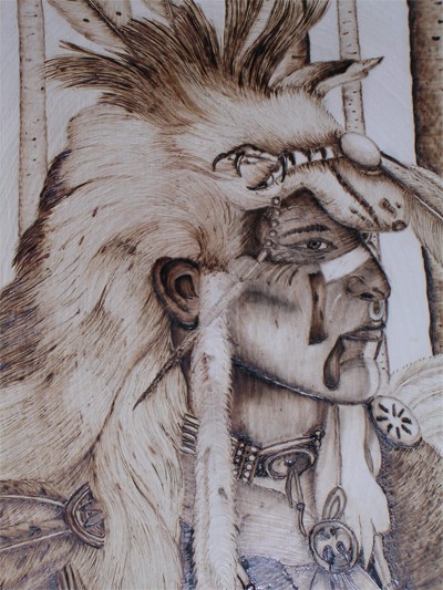 Razertip heavy duty pyrografie pen met een spitse punt