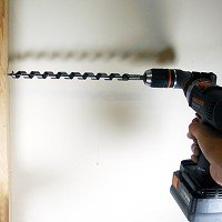 Bohrcraft slangenborenset 320 mm met 6-kant schacht in houten kist, 6-delig