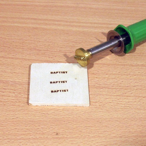 Compleet elektrisch brandstempel max. Ø 18 mm 30 Watt